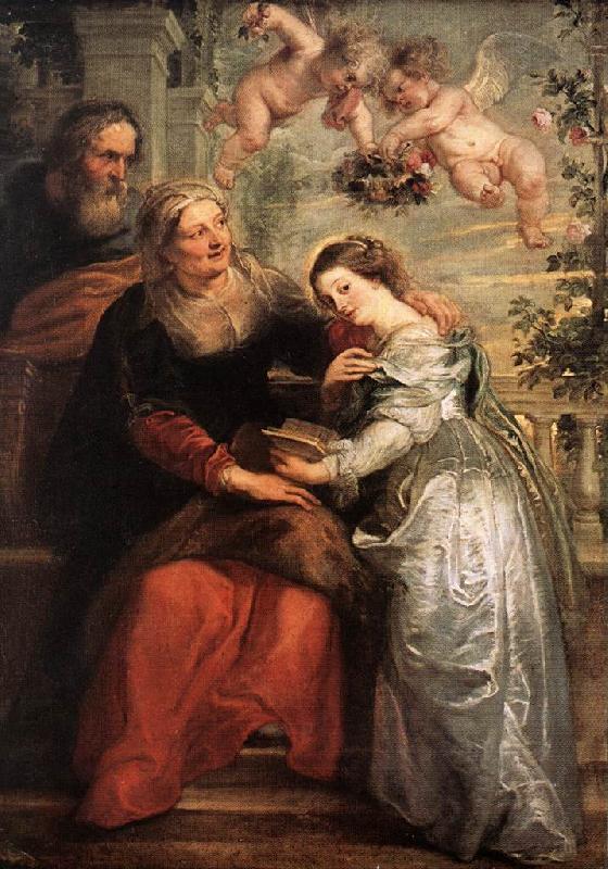 RUBENS, Pieter Pauwel The Education of the Virgin china oil painting image